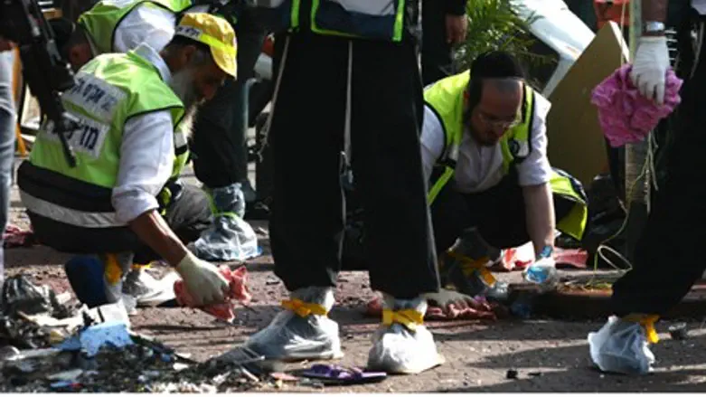 Aftermath of suicide bombing attack
