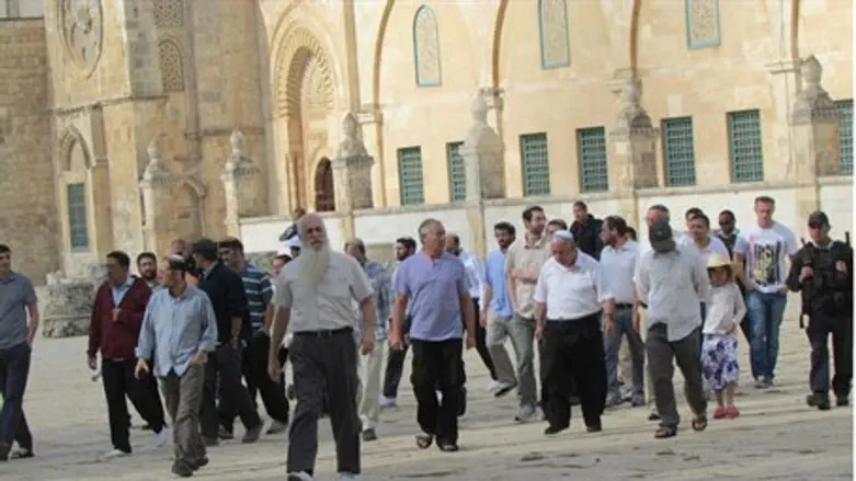 Visitors to Temple Mount