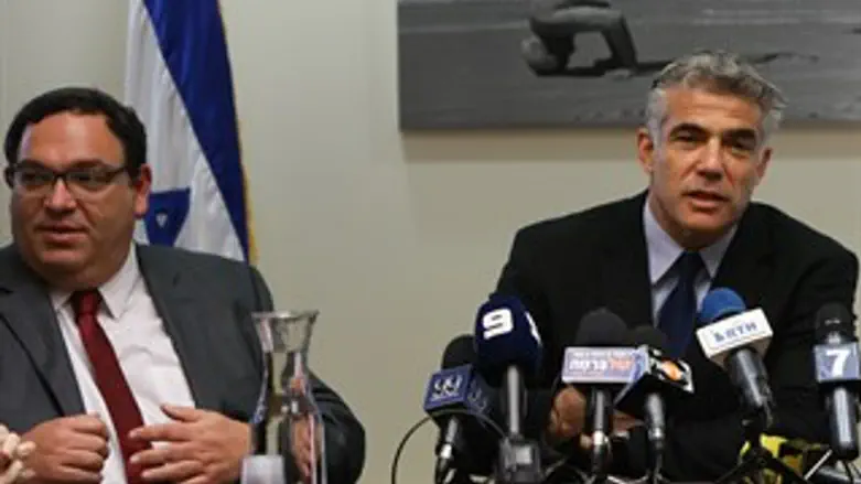 התקציב בדרך. לפיד והרב פירון