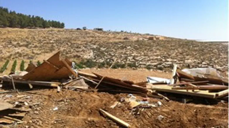 הבית ההרוס בחוות מעון