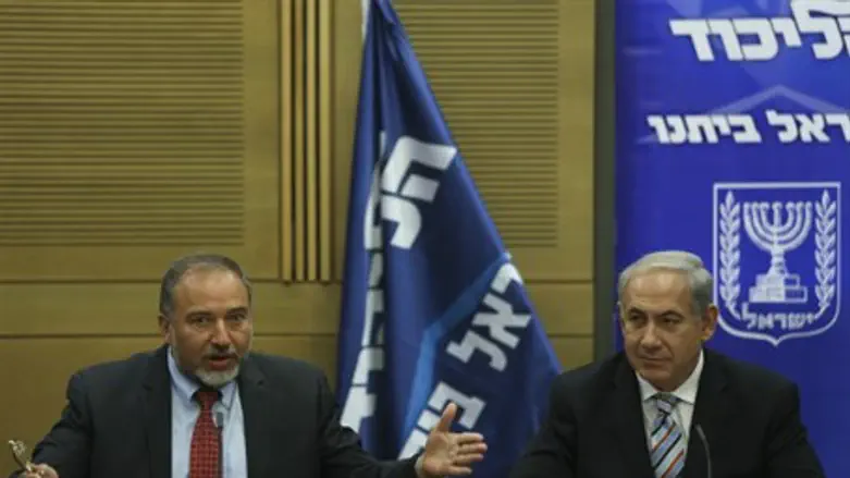 Биньямин Нетаньяху и Авигдор Либерман