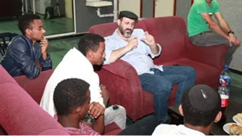 אזולאי והנערים במפגש השבוע