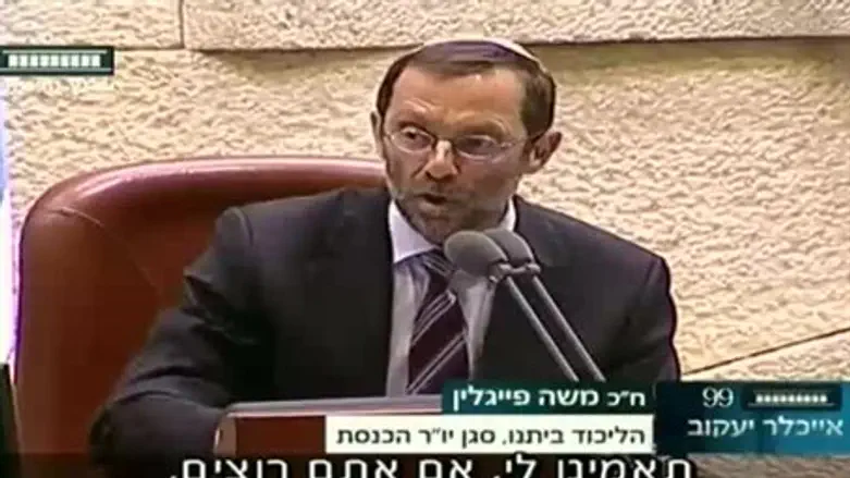MK Feiglin at work