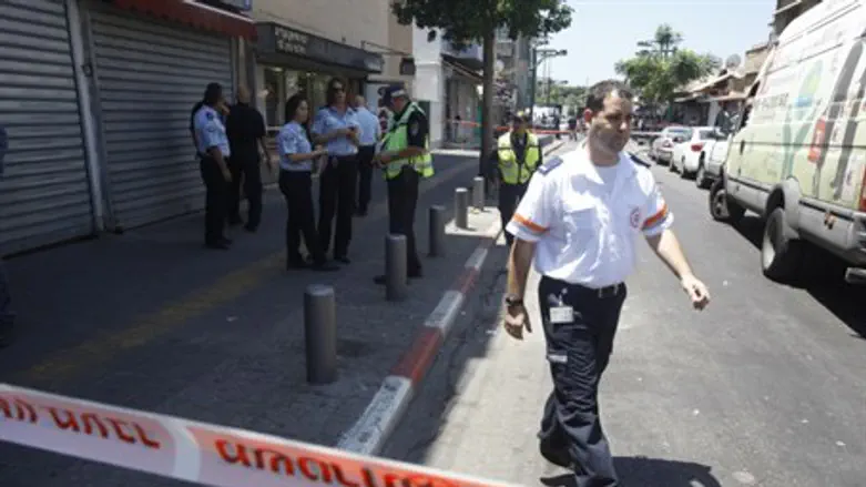 First responders at the scene of the attack