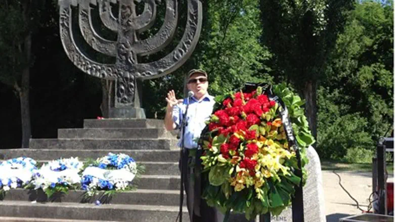 Natan Sharansky speaks at Babi Yar
