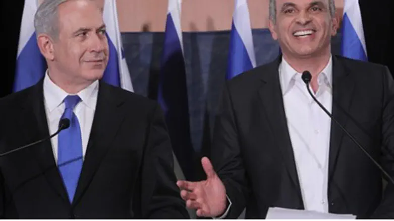 Моше Кахлон и Биньямин Нетаньяху