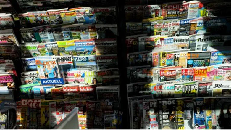 German newspaper stand