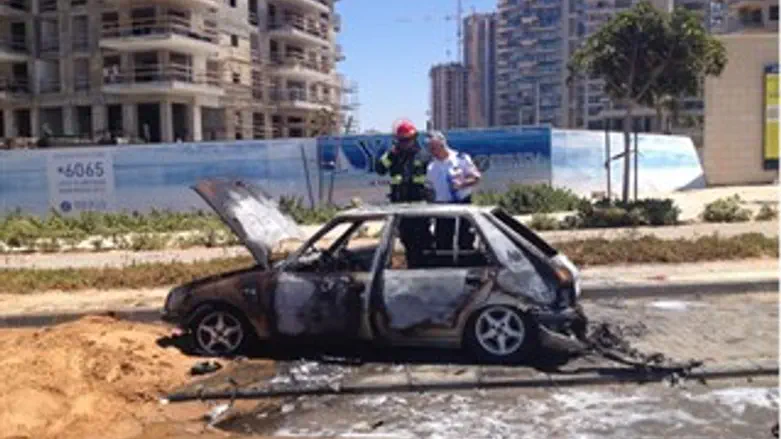 זירת הפיצוץ בנתניה