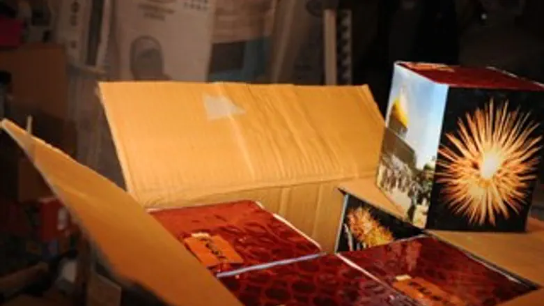 זיקוקין שנתפסו בברטעה