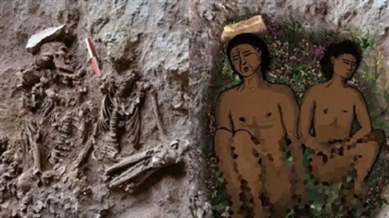 Find at left, illustration at right