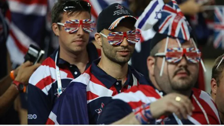 Team GB fans and members at the openingof the