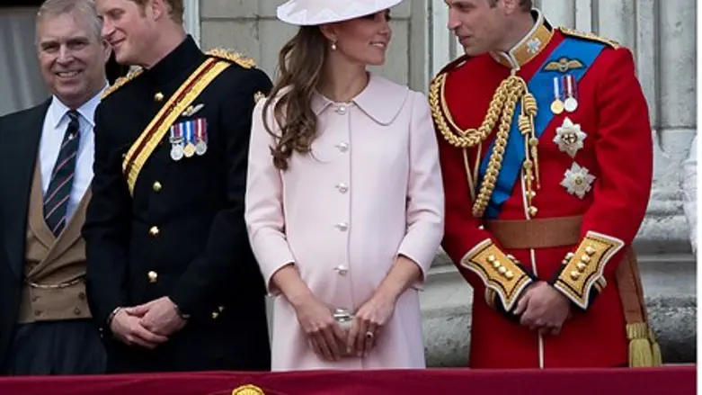 Britain's Prince Andrew, Prince Harry, Prince