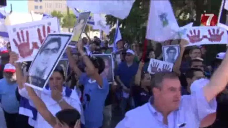 Protest against the release