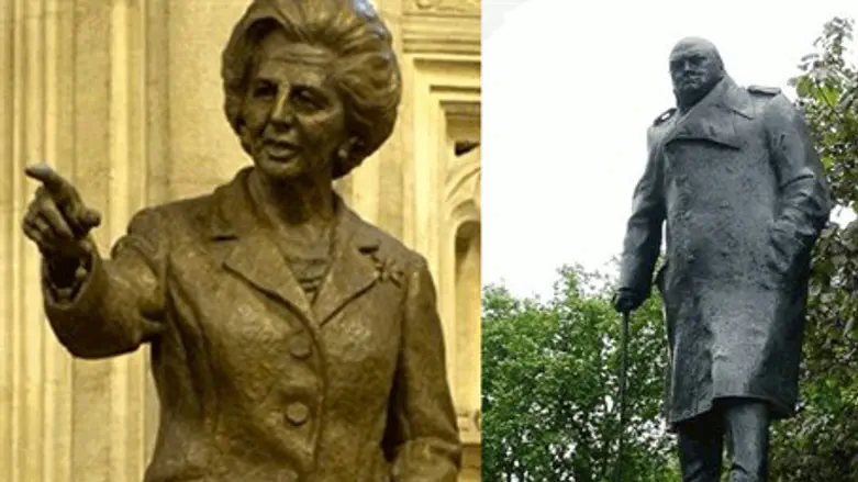 Памятники Маргарет Тэтчер и Уинстону Черчиллю