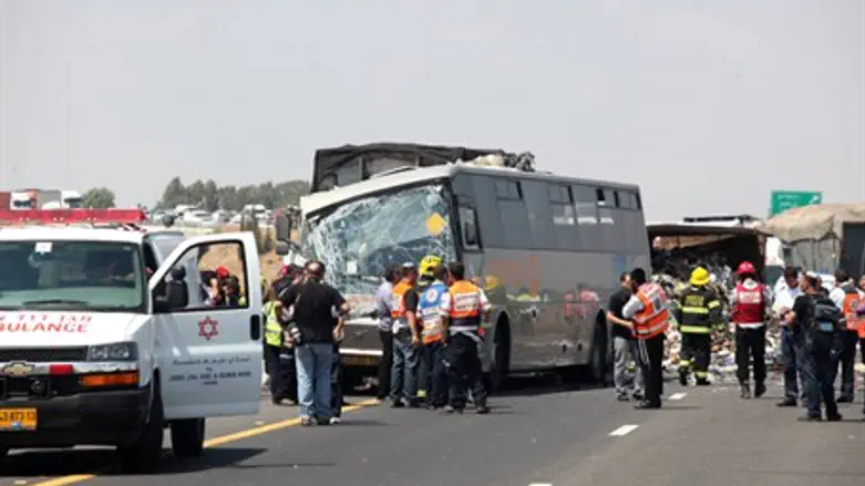 Место ДТП на шоссе №6