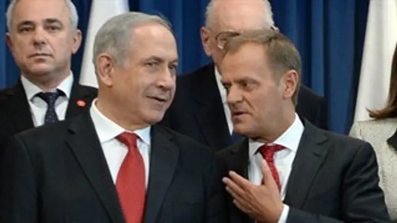 נתניהו עם ראש ממשלת פולין