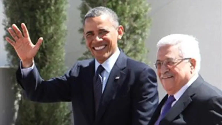 אבו מאזן וברק אובמה