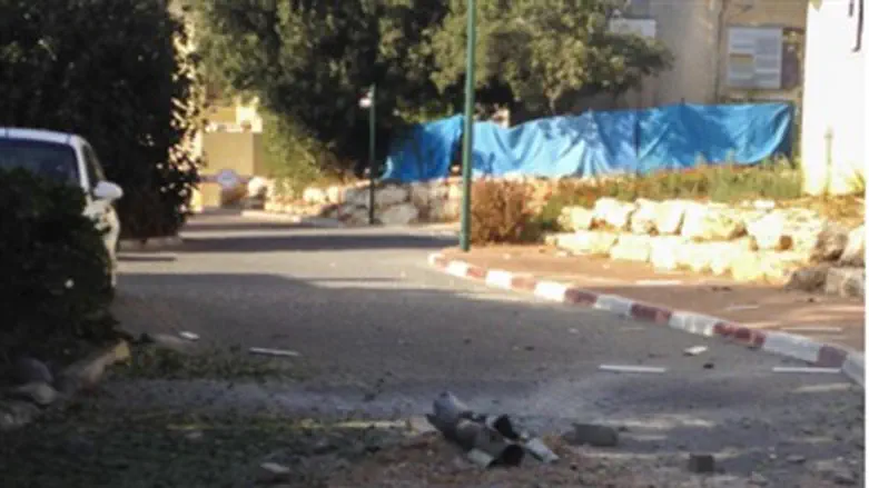 Remains of rocket, 22.8.13