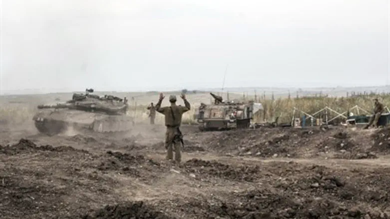 IDF tanks in the Golan 