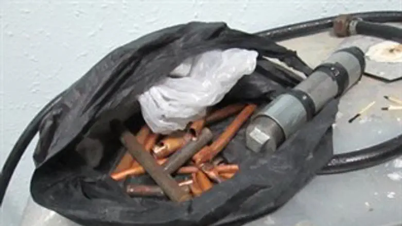 חומרי החבלה שנתפסו