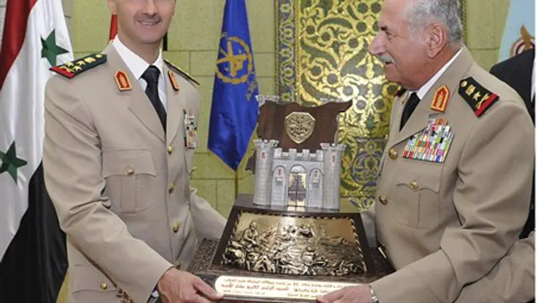 Assad and General Ali Habib