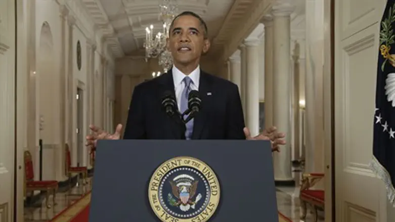 U.S. President Barack Obama addresses the nat