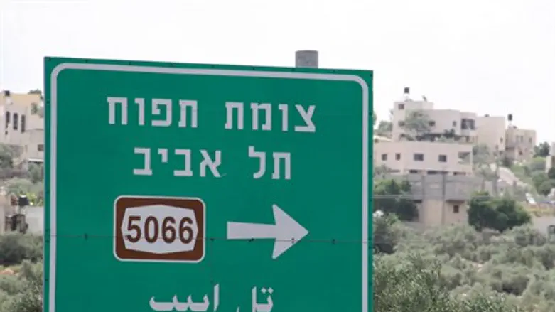 Указатель на Цомет-Тапуах. Иллюстрация