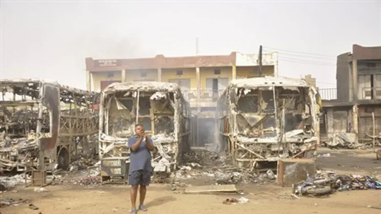 Aftermath of Boko Haram attack (illustration)
