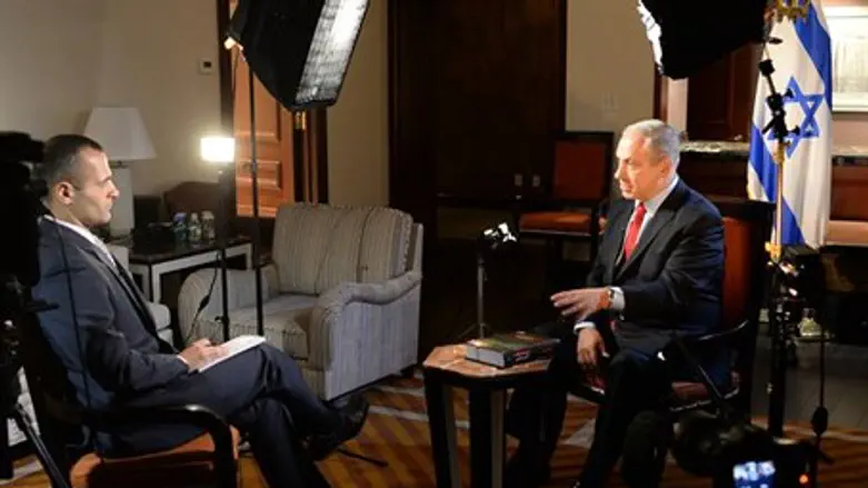 Биньямин Нетаньяху дает интервью каналу ВВС