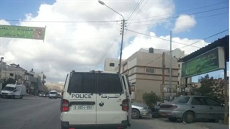 רכב המשטרה הפלסטינית