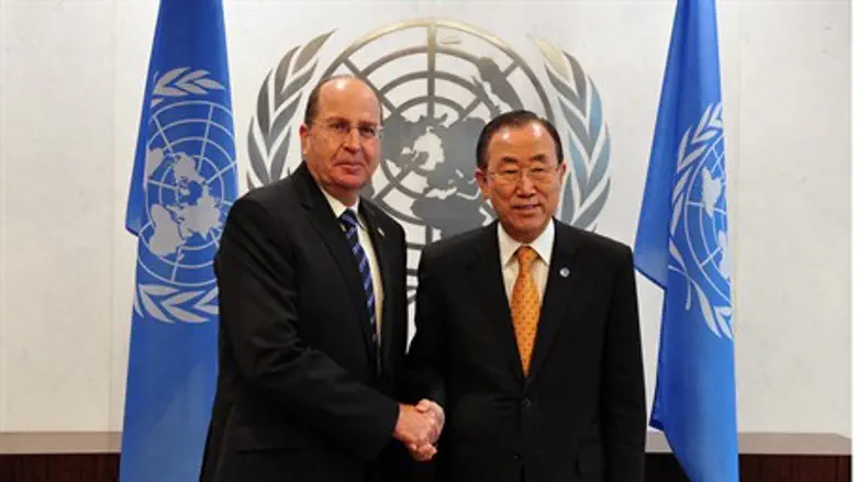 Yaalon meets UN Secretary General