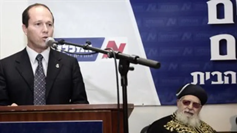 ניר ברקת והרב עובדיה יוסף