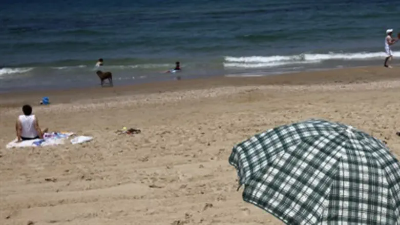 Израильский пляж. Иллюстрация