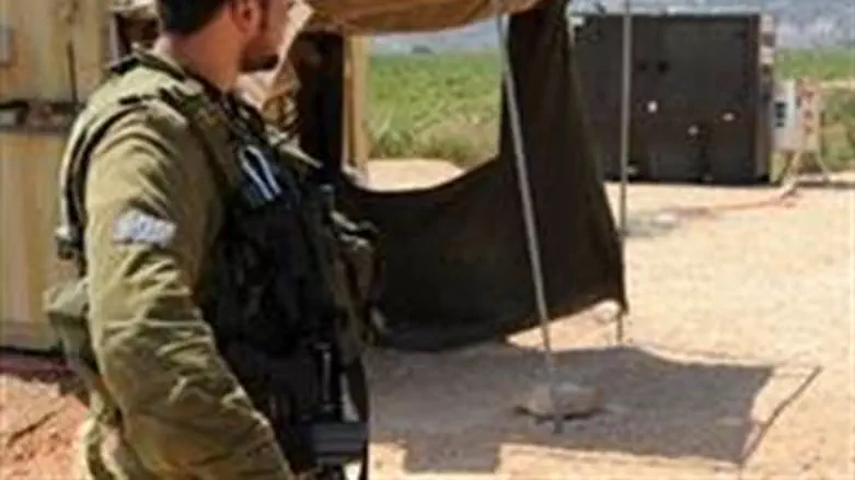 Soldiers in Jordan Valley Illustration