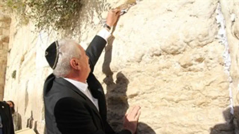 נשיא צ'כיה בכותל