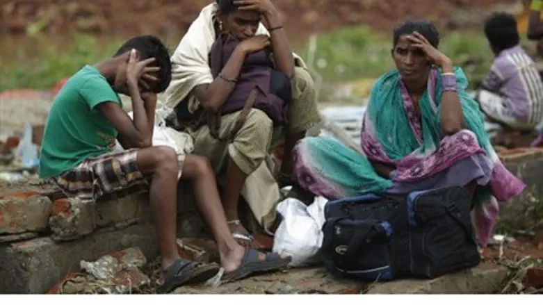 Survivors of Cyclone Phailin