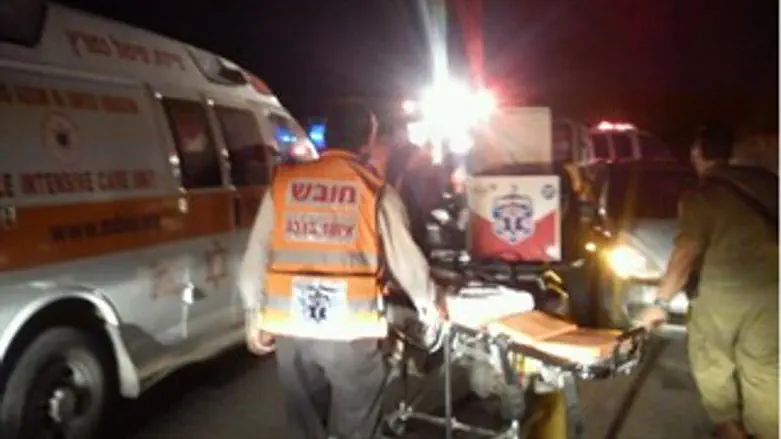 זירת התאונה הערב