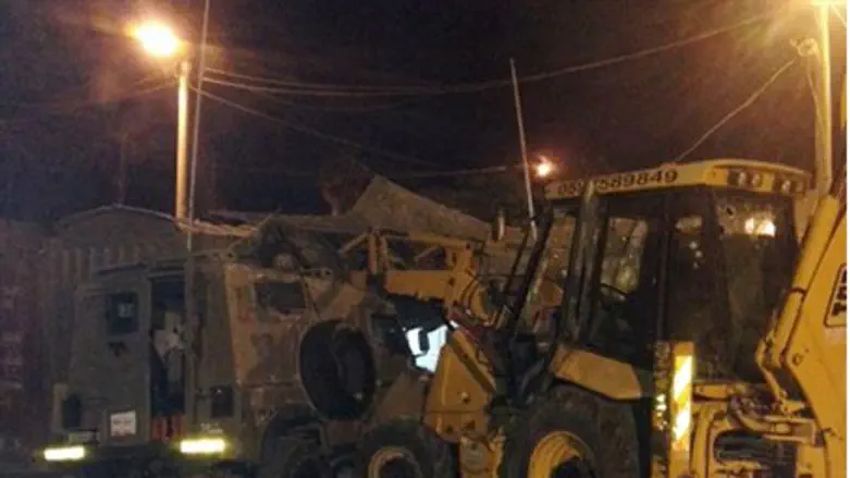 Scene of thwarted tractor attack