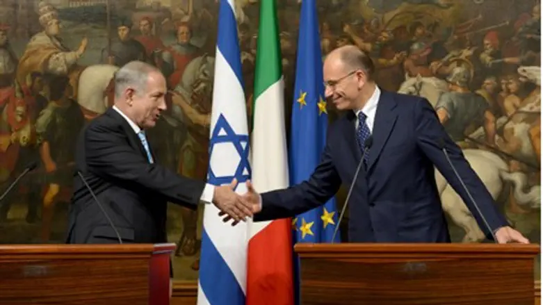 Netanyahu and Letta