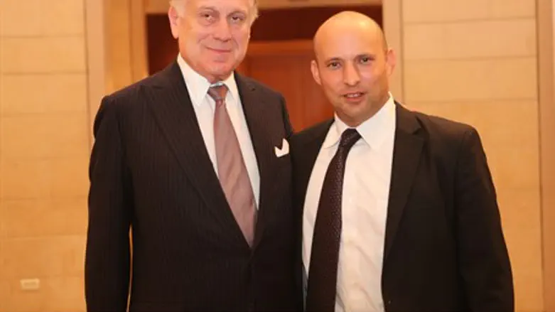 WJC Pres. Ronald Lauder with Naftali Bennett