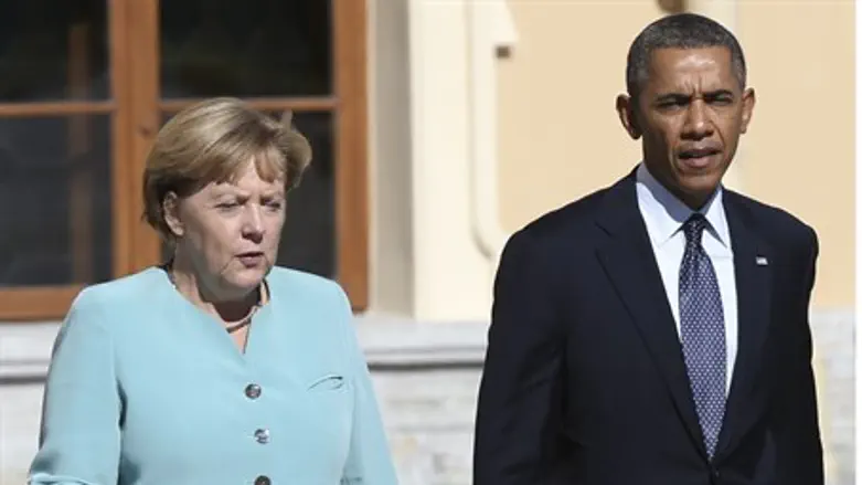 Angela Merkel and Barack Obama