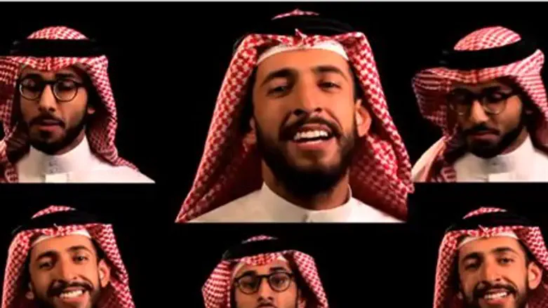 Screenshot from Fageeh's parody song