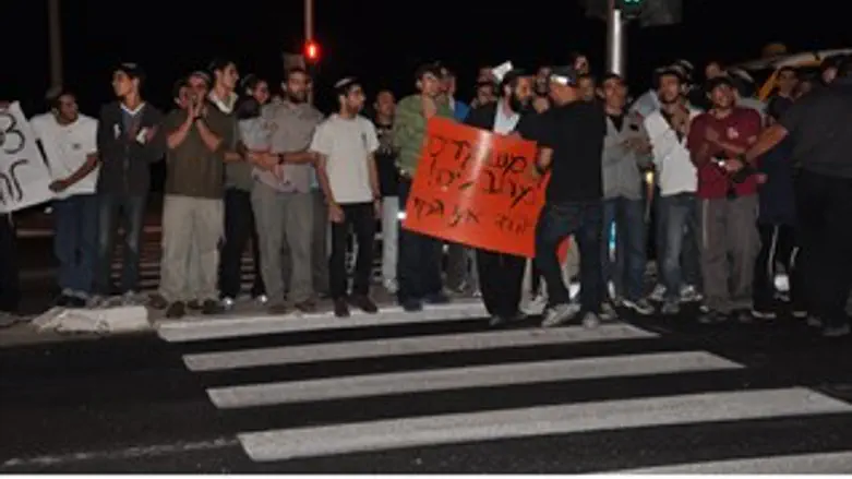 הפגנה הערב בשדרות