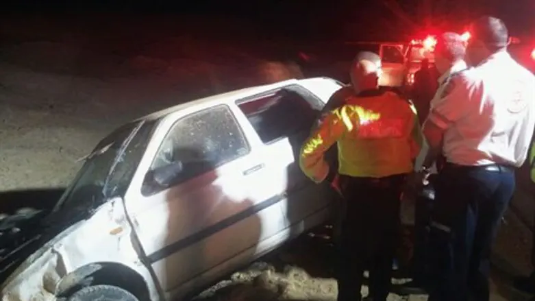 צוות מד"א בנקודת התאונה