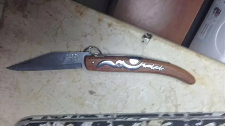 הסכין שנתפסה