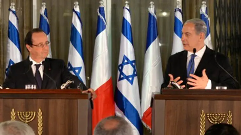 Netanyahu and Hollande