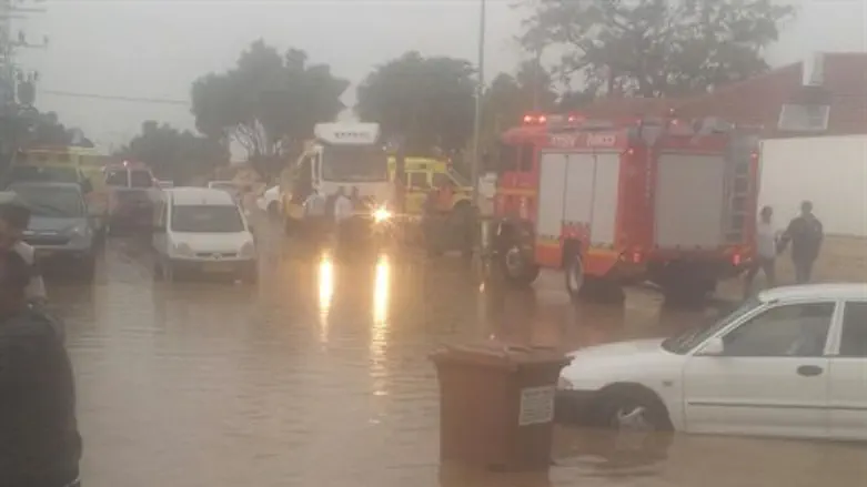 זירת האסון באופקים