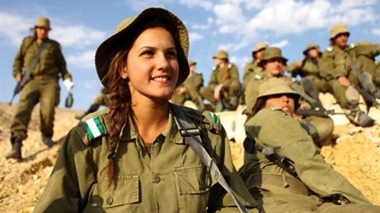 Illustration: Female army cadets