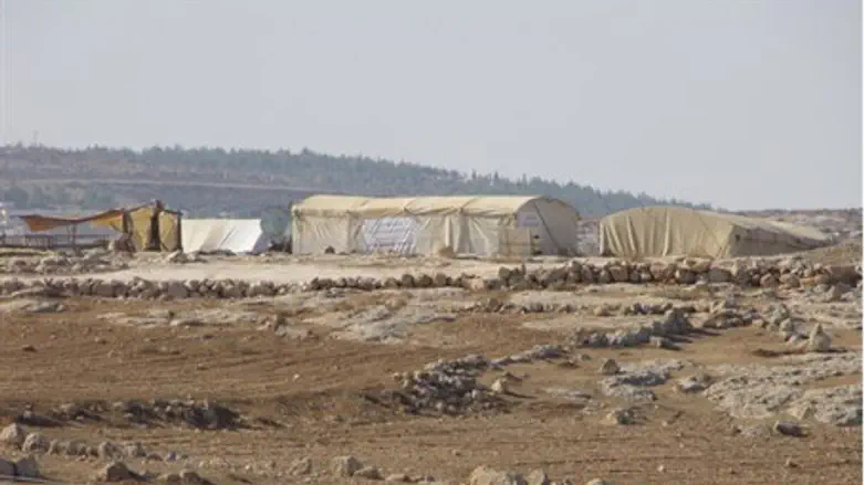 Illegal Arab settlement at Susya