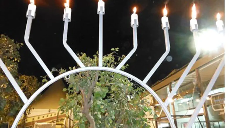 Chanukah Menorah in Jerusalem